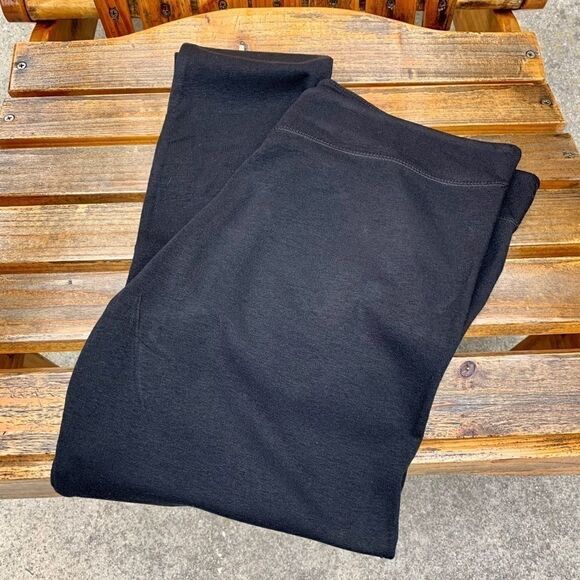 BLACK COTTON BLEND LEGGINGS SIZE XL - Picture 2 of 6